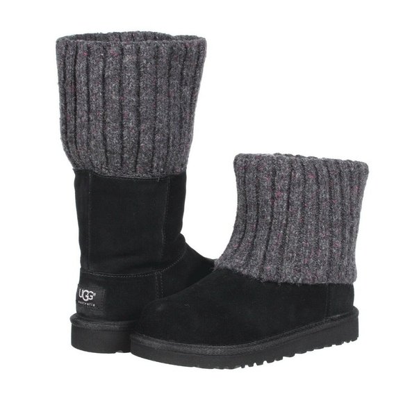 UGG Australia Girls Shea Kids Classic Black Boots - Picture 1 of 1